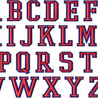 VARSITY SATIN STITCH FONT