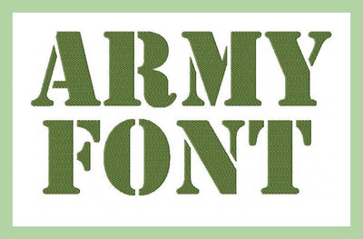 Army Stencil Font