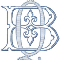 VINTAGE CUSTOM MONOGRAM BQ QB