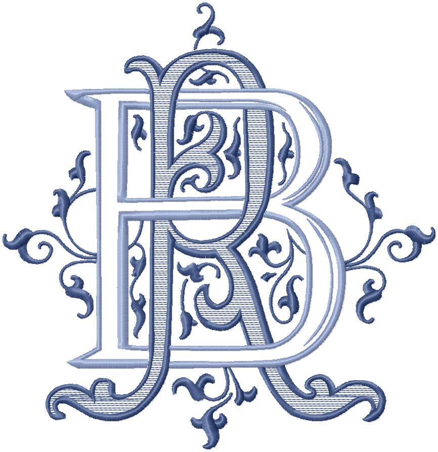 VINTAGE CUSTOM MONOGRAM BR RB