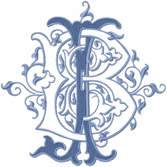 VINTAGE CUSTOM MONOGRAM BJ JB
