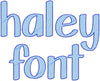 HALEY RUNNING STITCH FONT