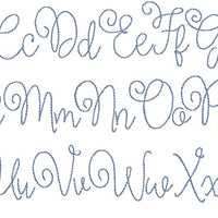 BALLERINA RUNNING STITCH FONT