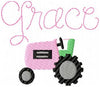 TINY TRACTOR MACHINE EMBROIDERY DESIGN