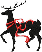 CHRISTMAS REINDEER WITH RIBBON