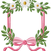 DAISY SHIELD MONOGRAM FRAME