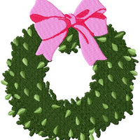 BOXWOOD WREATH WITH BOW