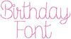 BIRTHDAY SKETCH FONT