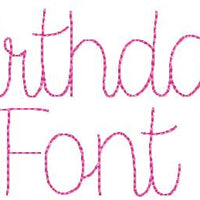 BIRTHDAY SKETCH FONT