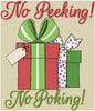 NO PEEKING, NO POKING, MACHINE EMBROIDERY DESIGN