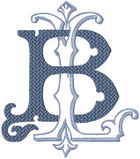 VINTAGE CUSTOM MONOGRAM BL LB