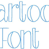 CARTOON RUNNING STITCH FONT