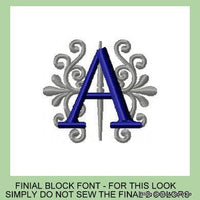 Finial Block Font