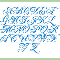 Madison Font - Comes in 2 and 3 inch upper and Lower Case Letters Machine Embroidery Font