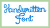 Font Handwritten - 2" letters and numbers