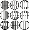 4 LETTER CIRCLE MONOGRAM