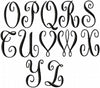 Lilly Monogram Font - Comes in 3 Sizes and 2 types Machine Embroidery Font Active Photos
