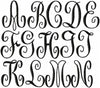 Lilly Monogram Font - Comes in 3 Sizes and 2 types Machine Embroidery Font Active Photos