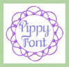 Pippy Font 2,3,4 inch sizes Machine Embroidery Font -