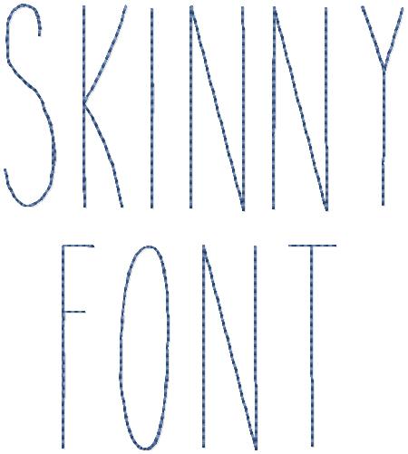 THE SKINNY FONT