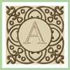 Square Scroll Monogram Frame