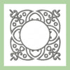Square Scroll Monogram Frame