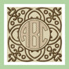 Square Scroll Monogram Frame