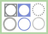 Circle Park Font 4" Letters Machine Embroidery Font -