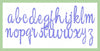 Simple Script Font  1,2, and 3 inch  Machine Embroidery Font -