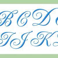 Elegant Script - Extra Large 4 and 6 Inch Sizes