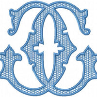 VINTAGE SERIES III DOUBLE LETTER MONOGRAMS G