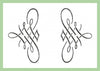 Filigree - comes in 2 sizes 6 x 3 and 4 x 2