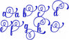 Julio Set 2 Font - this is an alternative character font comes in 1, 1.5, 2, 2.5 inch sizes