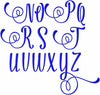 Julio Set 2 Font - this is an alternative character font comes in 1, 1.5, 2, 2.5 inch sizes