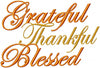 Grateful, Thankful, Blessed