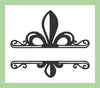 Split Fleur De Lis Name Frame 1