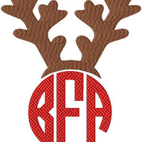 Reindeer Monogram Topper - comes in 4 sizes for 1,2,3 and 4 inch letter sizes