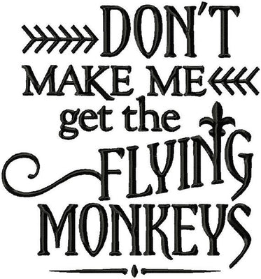 Flying Monkeys 3 sizes 8x8 6x6 and 4x4