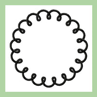 Squigle Circle Border - Comes in 4 sizes 8x8,6x6,4x4 and 3x3