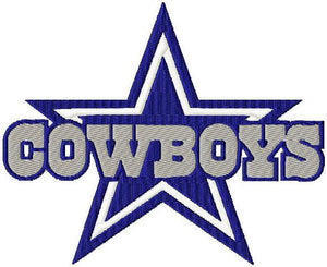 Cowboys comes in 5 sizes