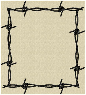 Barb Wire Frame - Comes in 6 sizes
