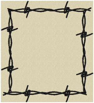 Barb Wire Frame - Comes in 6 sizes