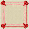 Heart Square Frame - comes in 3,4,5,6, and 7 Inch Sizes