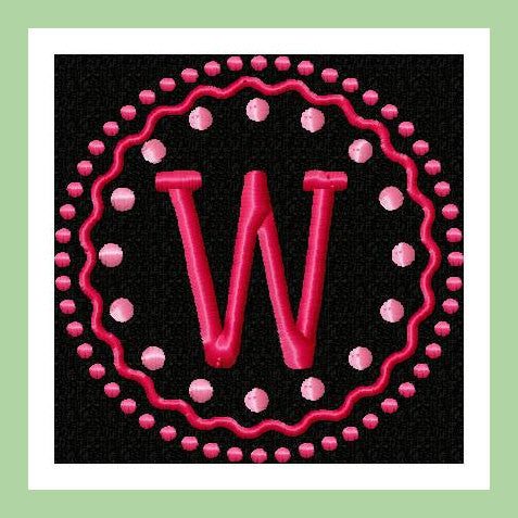 Circle Swirl Dot Frame - Comes in 3,4,5,and 6 inch Sizes