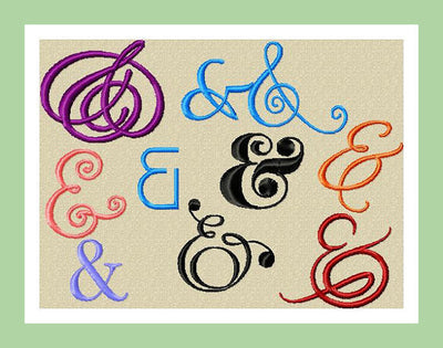 Ampersand Assortment  - 10 Different Ampersands