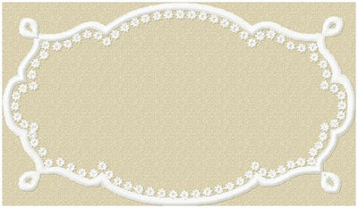 Ornate Monogram Frame come in 2 sizes 4x2 and 7x5