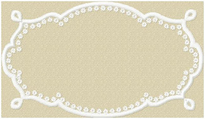 Ornate Monogram Frame come in 2 sizes 4x2 and 7x5