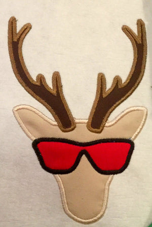 Deer with sunglasses Applique