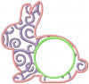 Swirl Bunny Monogram Frame