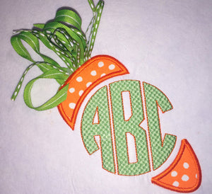 Easter Carrot Applique